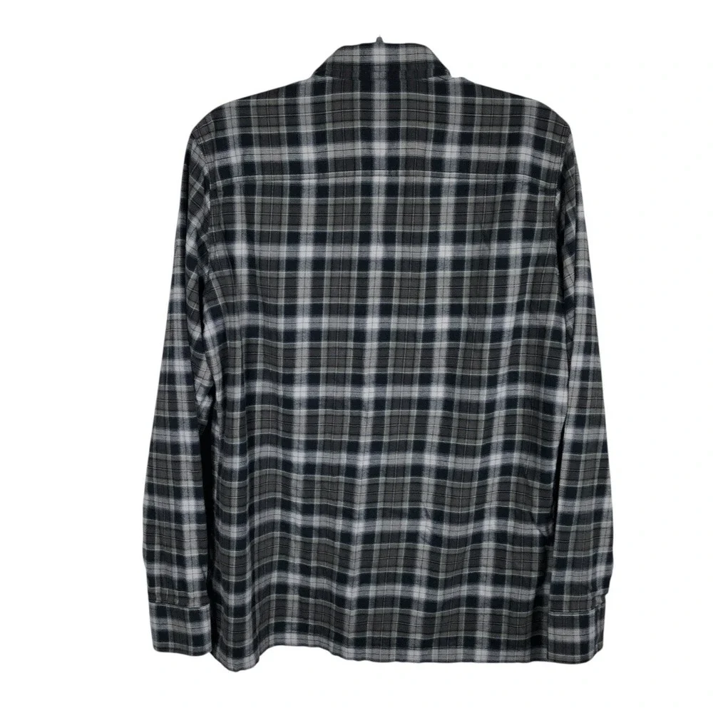 KUHL Dillingr Flannel Shirt Mens Medium Cotton Tencel‎ Long Sleeve Button Up